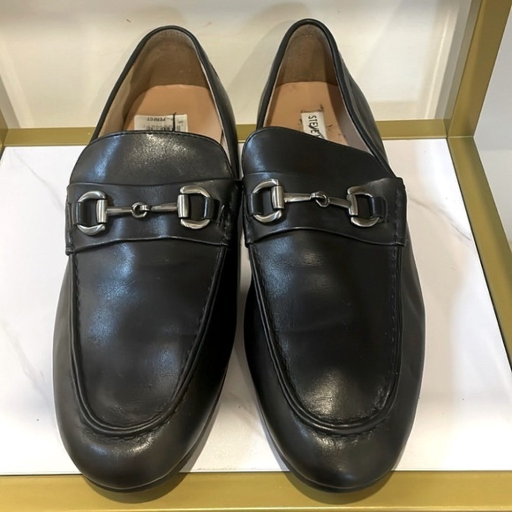 Steve Madden Casual Loafers Dress Shoes BLACK